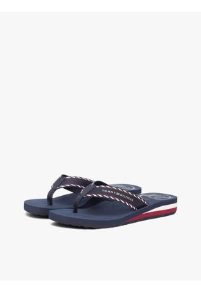 Sandalias Azul De Tiras Tres Dedos Tommy Hilfiger