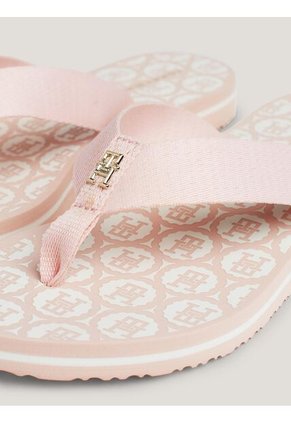 Sandalias Rosa Con Tiras De Tejido Trenzado Tommy Hilfiger
