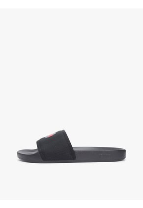 Sandalias Negro Para Piscina Con Logo Tommy Hilfiger