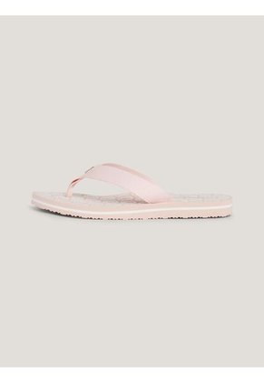 Sandalias Rosa Con Tiras De Tejido Trenzado Tommy Hilfiger