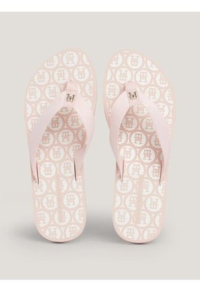 Sandalias Rosa Con Tiras De Tejido Trenzado Tommy Hilfiger