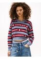 Saco Celeste Tommy Girl Con Rayas Tommy Jeans de Tommy Hilfiger