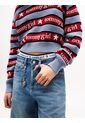 Saco Celeste Tommy Girl Con Rayas Tommy Jeans de Tommy Hilfiger