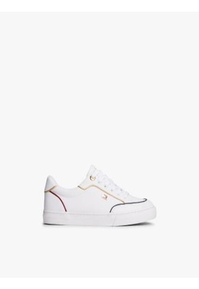 Tenis Blanco Cupsole Con Insignia Metálica Tommy Hilfiger