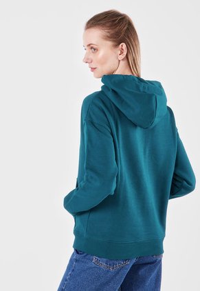 Hoodie Azul Petróleo Tommy Hilfiger