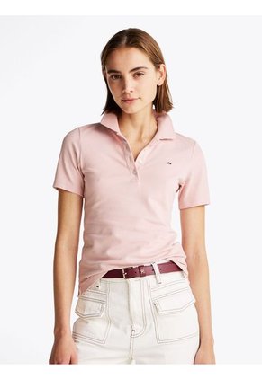 Polo Rosa 1985 Collection Slim De Piqué Tommy Hilfiger