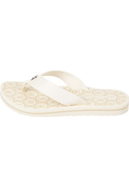 Sandalias Blanco Con Tiras De Tejido Trenzado Tommy Hilfiger