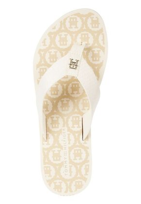 Sandalias Blanco Con Tiras De Tejido Trenzado Tommy Hilfiger