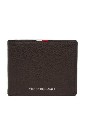 Billetera Marrón Plegable Corporate De Cuero Tommy Hilfiger