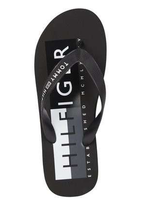 Sandalias Con Logo Hombre Negro Tommy Hilfiger