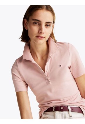 Polo Rosa 1985 Collection Slim De Piqué Tommy Hilfiger