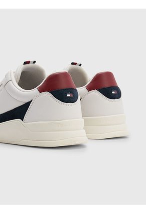 Tenis Elevated Cuero Tonal Hombre Blanco Tommy Hilfiger