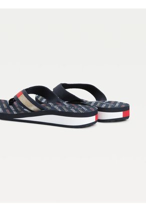 Sandalias Azul Con Logo Tommy Hilfiger