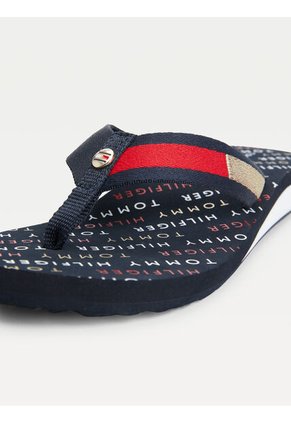 Sandalias Azul Con Logo Tommy Hilfiger