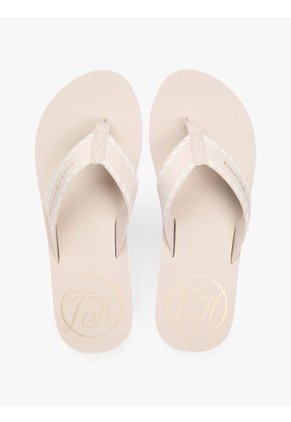 Sandalias Beige De Tiras Tres Dedos Tommy Hilfiger