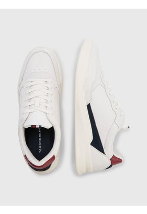 Tenis Elevated Cuero Tonal Hombre Blanco Tommy Hilfiger