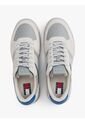 Tenis Gris De Ante Con Mezcla De Texturas Tommy Hilfiger de Tommy Hilfiger