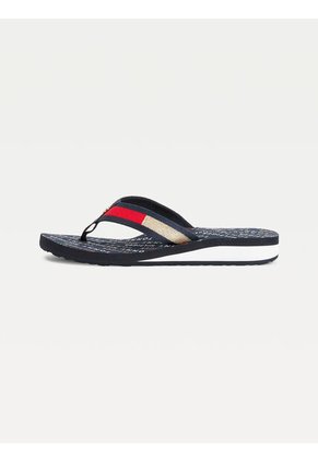 Sandalias Azul Con Logo Tommy Hilfiger