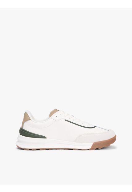 Tenis Blanco Retro Runner En Mezcla De Cuero Tommy Hilfiger