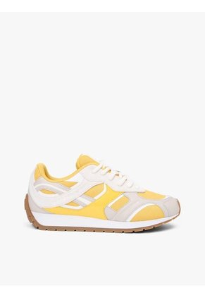 Tenis Amarillo De Cuero Con Monograma TH Tommy Hilfiger