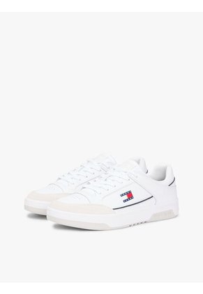 Tenis Blanco Cupsole De Cuero Tommy Hilfiger