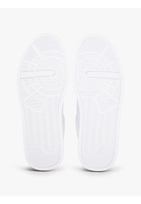 Tenis Blanco De Tenis En Cuero Tommy Hilfiger