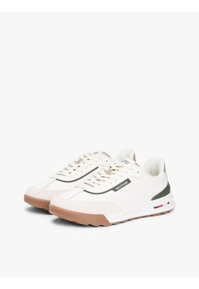 Tenis Blanco Retro Runner En Mezcla De Cuero Tommy Hilfiger