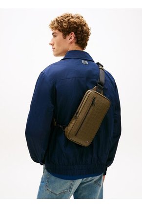 Bolso Verde Sling Con Diseño De Monograma TH Tommy Hilfiger