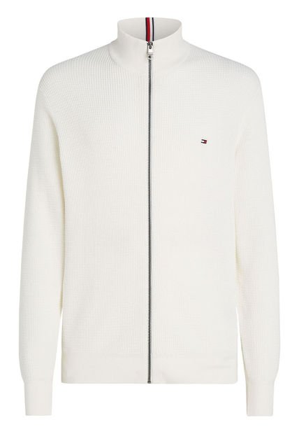 Saco Blanco De Cuello Alto Y Cierre De Cremallera Tommy Hilfiger