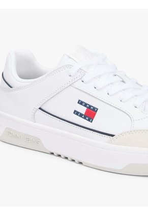 Tenis Blanco Cupsole De Cuero Tommy Hilfiger