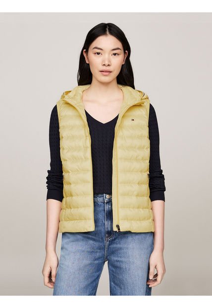 Chaleco Amarillo Acolchado Ligero Global Stripe Tommy Hilfiger