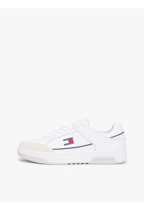 Tenis Blanco Cupsole De Cuero Tommy Hilfiger