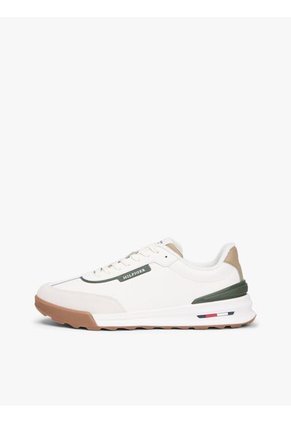 Tenis Blanco Retro Runner En Mezcla De Cuero Tommy Hilfiger