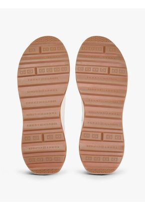 Tenis Blanco Retro Runner En Mezcla De Cuero Tommy Hilfiger