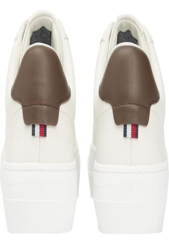 Tenis Beige De Cuero Con Suela Cupsole Tommy Hilfiger Tommy Hilfiger