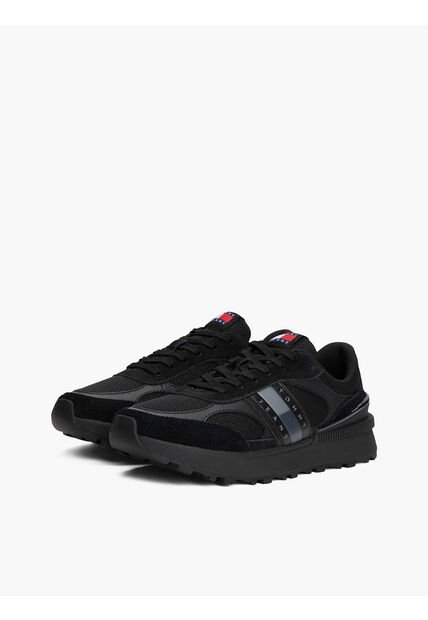 Tenis Negro Color Block Estilo Running Tommy Hilfiger