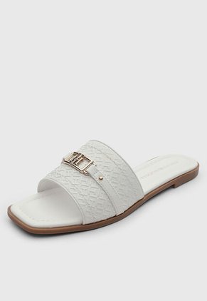 Sandalias Planas Tommy Hilfiger Piarea Blanco