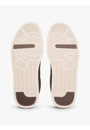 Tenis Chocolate TH Court De Cuero Tommy Hilfiger
