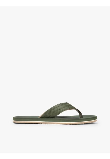 Sandalias Verde Acolchadas Con Logo En La Pala Tommy Hilfiger