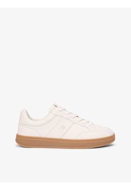 Tenis Beige Con Monograma TH Tommy Hilfiger