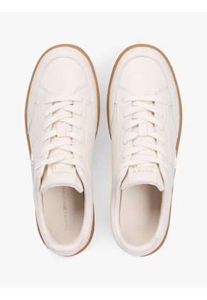 Tenis Beige Con Monograma TH Tommy Hilfiger