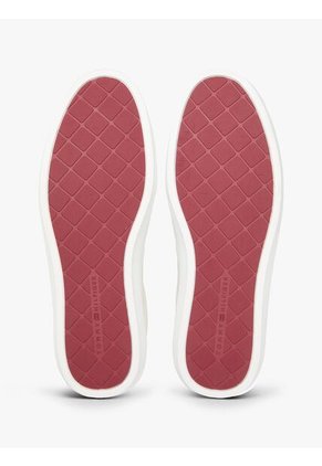 Tenis Beige De Cuero Con Suela Cupsole Tommy Hilfiger