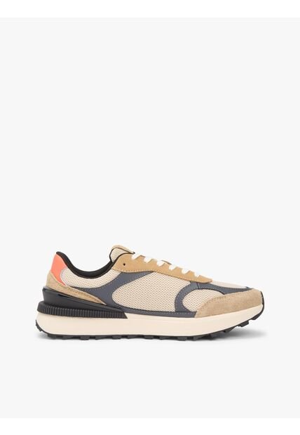 Tenis Khaki Color Block Estilo Running Tommy Hilfiger