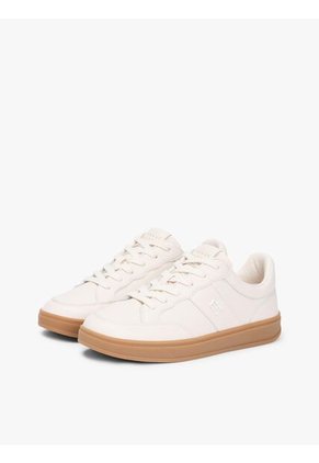 Tenis Beige Con Monograma TH Tommy Hilfiger
