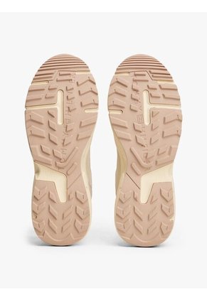 Tenis Beige De Cuero Con Monograma TH Tommy Hilfiger