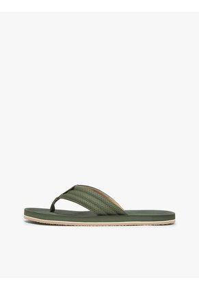 Sandalias Verde Acolchadas Con Logo En La Pala Tommy Hilfiger