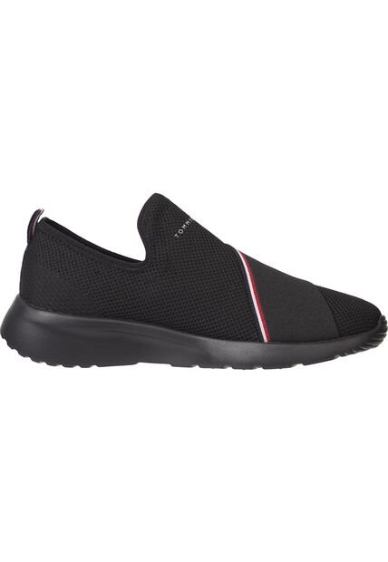 Tenis Negro Essential Sin Cordones Tommy Hilfiger