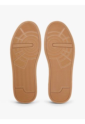 Tenis Beige De Tenis En Cuero Tommy Hilfiger