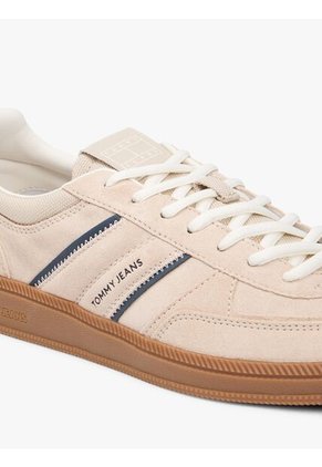 Tenis Beige The Greenwich De Ante Con Logo Tommy Hilfiger