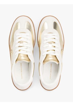 Tenis Amarillo Con Diseño Metálico Tommy Hilfiger